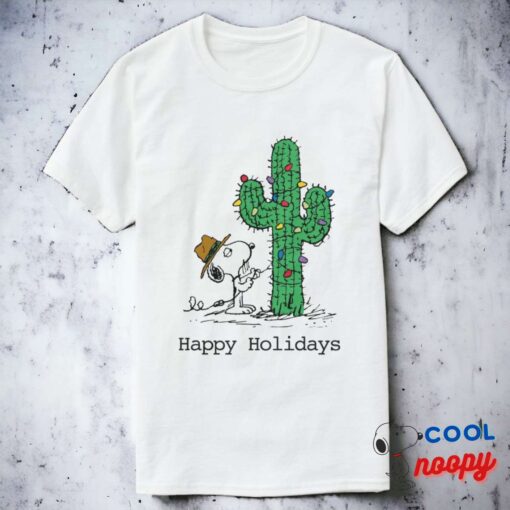 Peanuts Spikes Holiday Cactus T Shirt 3