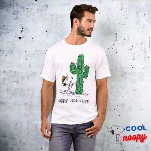 Peanuts Spikes Holiday Cactus T Shirt 7