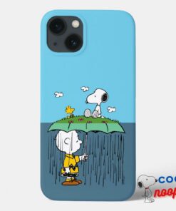 Peanuts Sunny Day Rainy Day Half Half Case Mate Iphone Case 8
