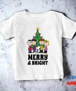 Peanuts The Gang Around The Christmas Tree Baby T Shirt 15