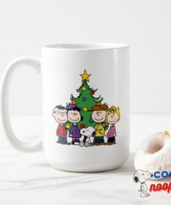 Peanuts The Gang Around The Christmas Tree Mug 15