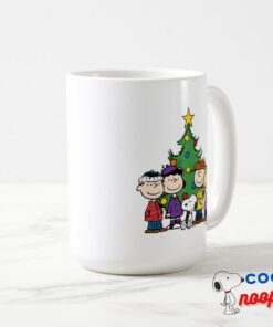 Peanuts The Gang Around The Christmas Tree Mug 2