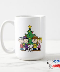 Peanuts The Gang Around The Christmas Tree Mug 5