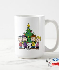 Peanuts The Gang Around The Christmas Tree Mug 7