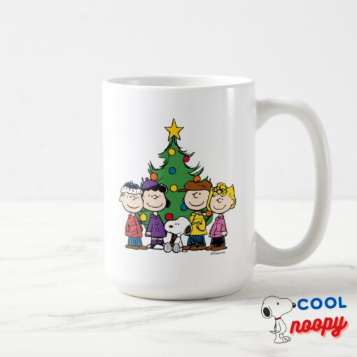 Peanuts The Gang Around The Christmas Tree Mug 7