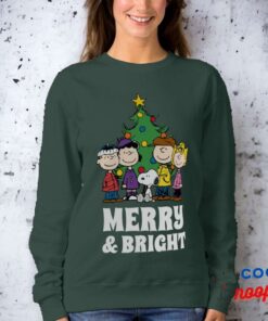 Peanuts The Gang Around The Christmas Tree Sweatshirt 15
