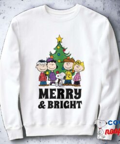Peanuts The Gang Around The Christmas Tree Sweatshirt 3