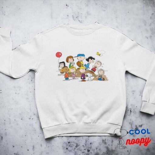 Peanuts The Gang At The Pitchers Mound Sweatshirt 1