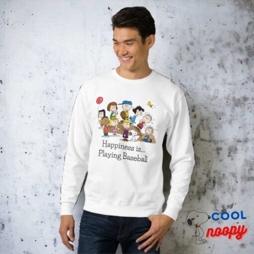 Peanuts The Gang At The Pitchers Mound Sweatshirt 5