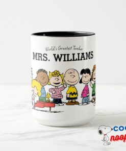 Peanuts The Gang Greatest Teacher Personalized Mug 15