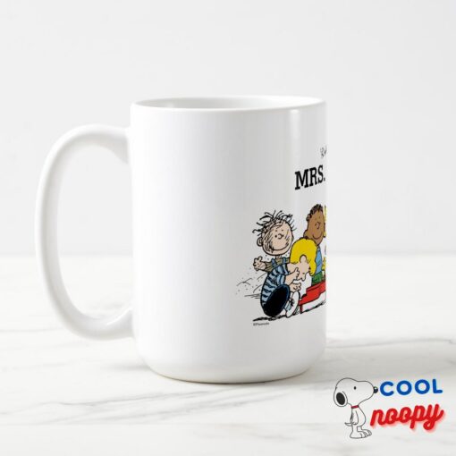 Peanuts The Gang Greatest Teacher Personalized Travel Mug 5