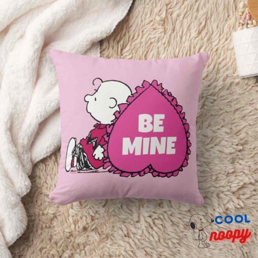 Peanuts Valentines Day Charlie Brown Heart Throw Pillow 8