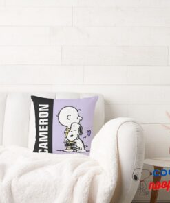 Peanuts Valentines Day Charlie Brown Snoopy Throw Pillow 2