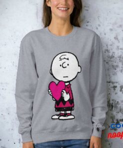 Peanuts Valentines Day Heart Charlie Brown Sweatshirt 1