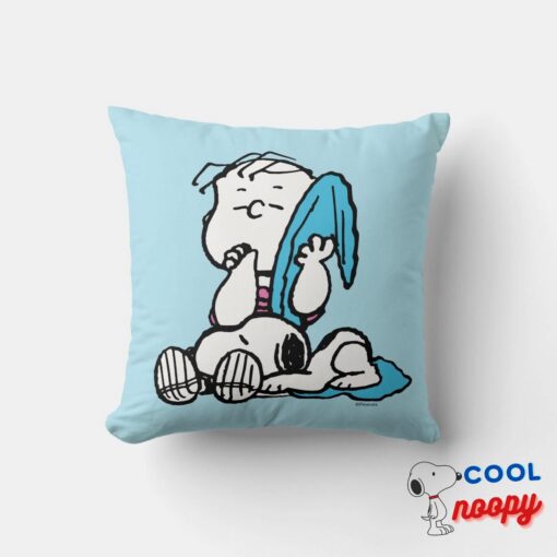 Peanuts Valentines Day Linus Snoopy Throw Pillow 4