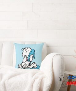 Peanuts Valentines Day Linus Snoopy Throw Pillow 8