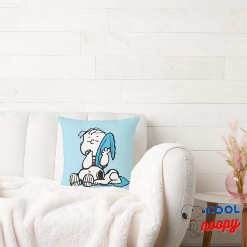 Peanuts Valentines Day Linus Snoopy Throw Pillow 8