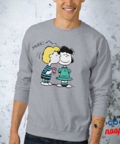 Peanuts Valentines Day Lucy Schroeder Kiss Sweatshirt 1