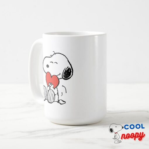 Peanuts Valentines Day Snoopy Heart Hug Mug 2