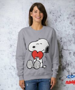Peanuts Valentines Day Snoopy Heart Hug Sweatshirt 4