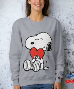 Peanuts Valentines Day Snoopy Heart Hug Sweatshirt 5
