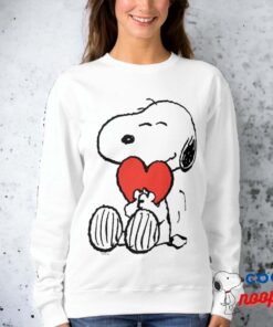 Peanuts Valentines Day Snoopy Heart Hug Sweatshirt 8
