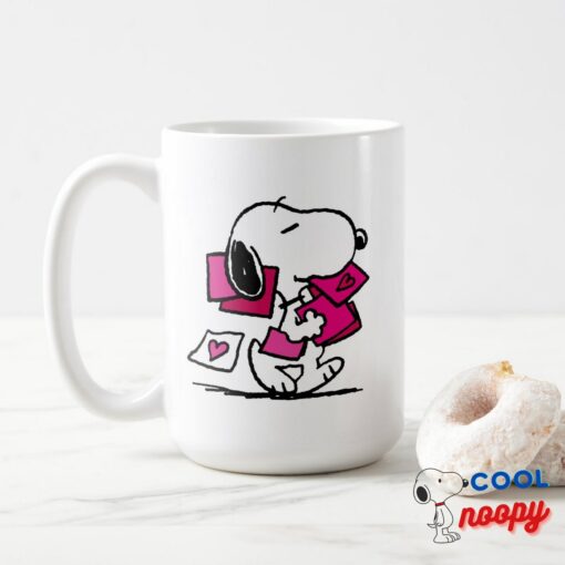 Peanuts Valentines Day Snoopy With Valentines Mug 15