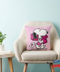 Peanuts Valentines Day Snoopy With Valentines Throw Pillow 3