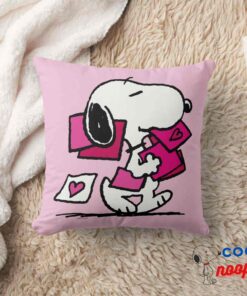Peanuts Valentines Day Snoopy With Valentines Throw Pillow 8