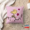 Peanuts Valentines Day Woodstock Whistle Throw Pillow 8