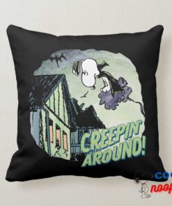 Peanuts Vampire Is Creepin Around Throw Pillow 5