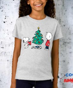 Peanuts Warm Wishes From Snoopy Charlie Brown T Shirt 1