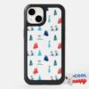 Peanuts Winter Skiing The Slopes Pattern Otterbox Iphone Case 8