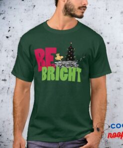 Peanuts Woodsock Christmas Be Bright T Shirt 10