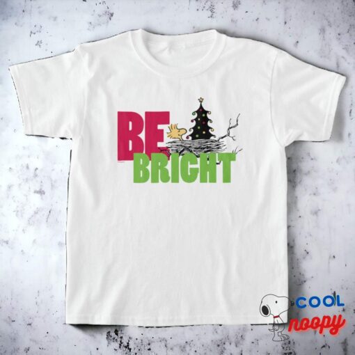 Peanuts Woodsock Christmas Be Bright T Shirt 13