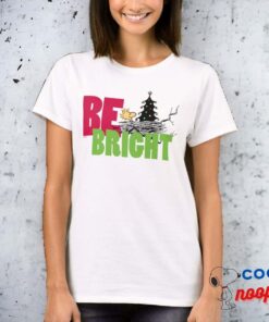 Peanuts Woodsock Christmas Be Bright T Shirt 4