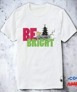 Peanuts Woodsock Christmas Be Bright T Shirt 7
