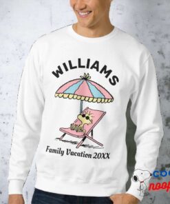 Peanuts Woodstock Beach Family Vacation Sweatshirt 1