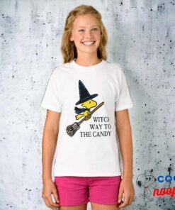 Peanuts Woodstock Halloween Witch T Shirt 3