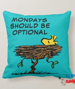 Peanuts Woodstock Napping Throw Pillow 5