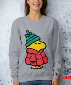 Peanuts Woodstock Puffy Winter Jacket Sweatshirt 2