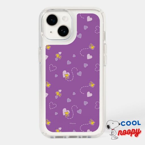 Peanuts Woodstock Purple Heart Pattern Speck Iphone Case 8