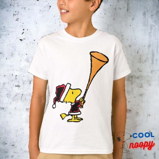 Peanuts Woodstock Santa Claus T Shirt 2