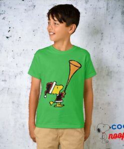 Peanuts Woodstock Santa Claus T Shirt 8