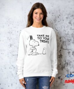 Peanuts Woodstock Scares Snoopy Sweatshirt 6