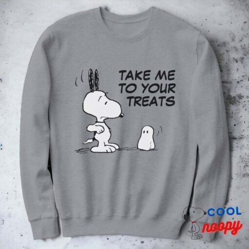 Peanuts Woodstock Scares Snoopy Sweatshirt 9