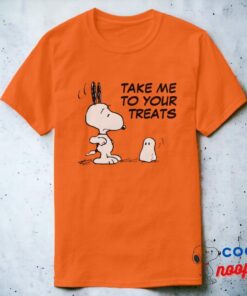 Peanuts Woodstock Scares Snoopy T Shirt 8