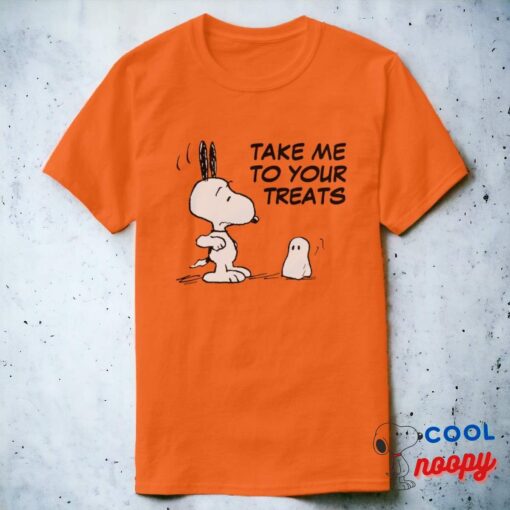 Peanuts Woodstock Scares Snoopy T Shirt 8