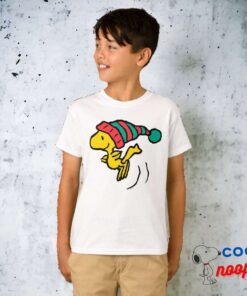 Peanuts Woodstock Winter Beanie Cap T Shirt 3
