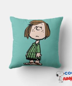 Peppermint Patty Rolling Eyes Throw Pillow 4